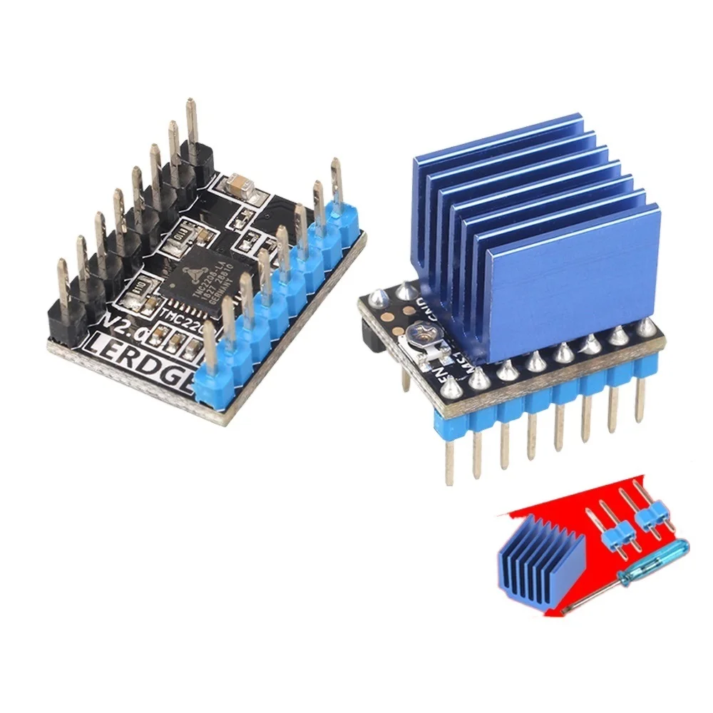 

NEW TMC2208 Stepper Motor Driver 3D Printer Parts Stepstick Super Silent With New Heat Sinks Current 1.4A ultra-silent V2.0