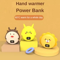 hand warmer usb rechargeable electric hand warmer heater mini pocket warmer 2 in 1 power bank cartoon for smart home 10000mah