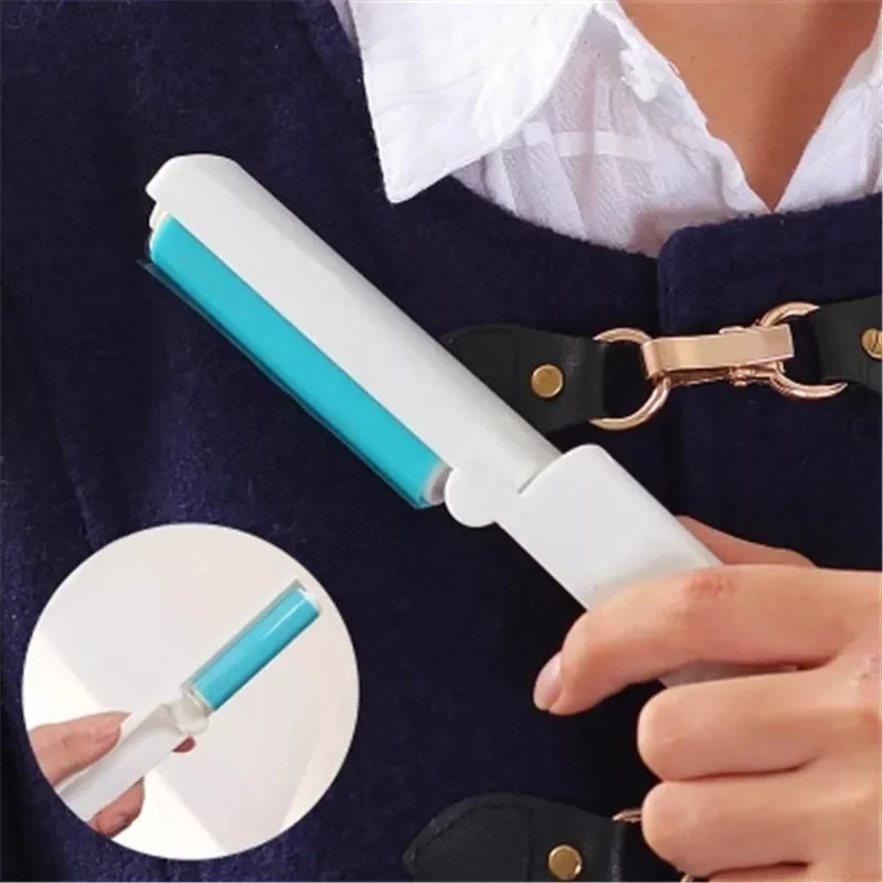 

Clothes Fluff Dust Catcher Drum Lint Roller Recycled Foldable Drum Brushes Hair Sticky Washable Portable Tool