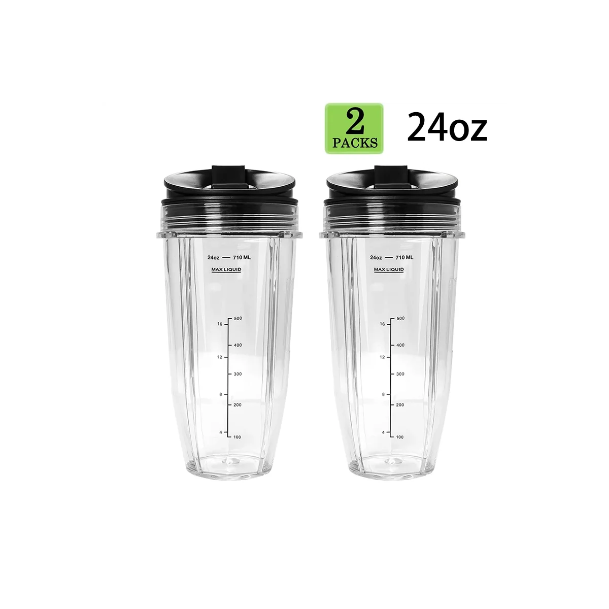 Сменная чашка на 24 унции с крышкой из носика для блендеров серии Nutri Ninja Auto IQ