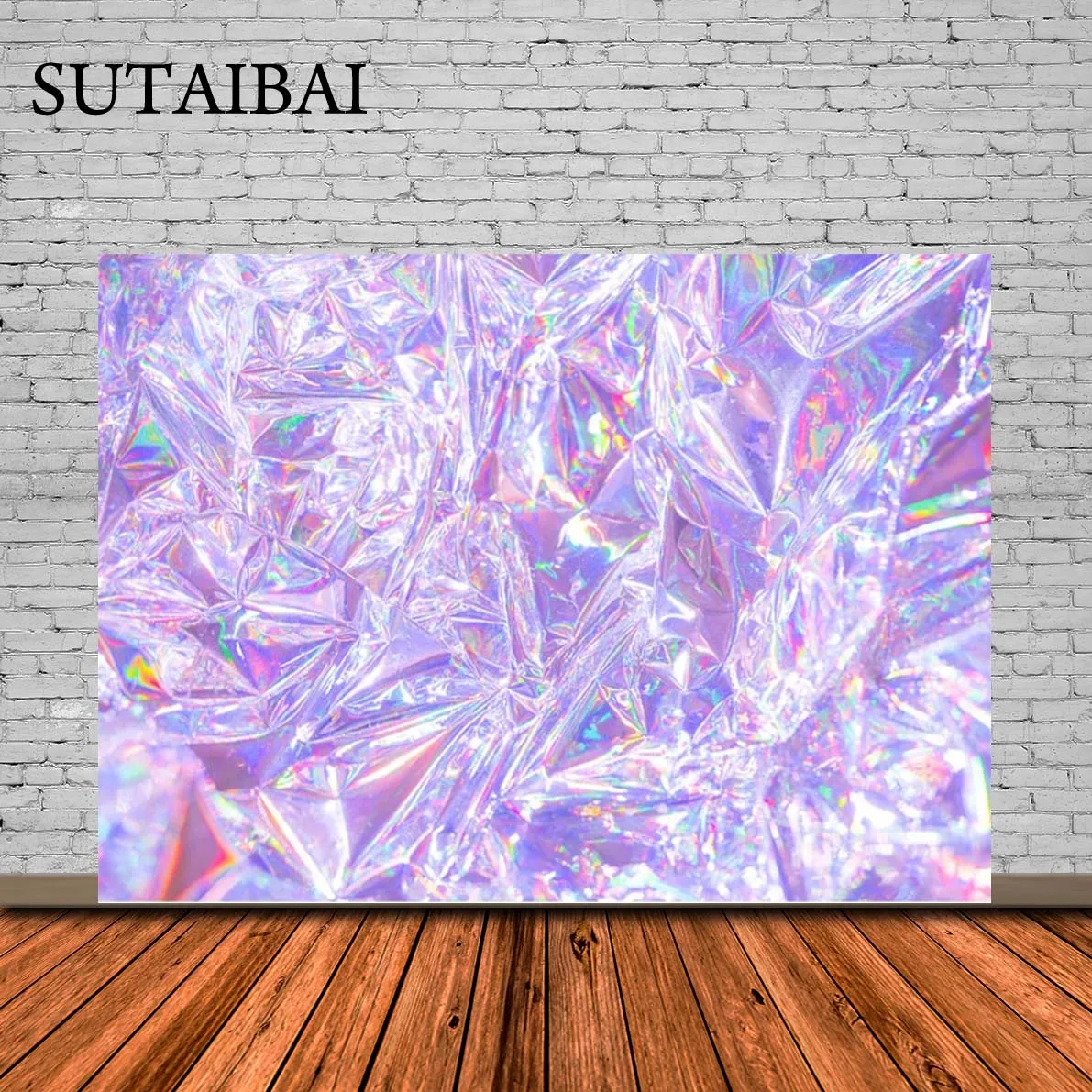 Фотофон в современном стиле 80-х годов голографический стимволновой модный дизайн розовый фиолетовый 90-х гламур Фотофон для девушек для селфи на день рождения