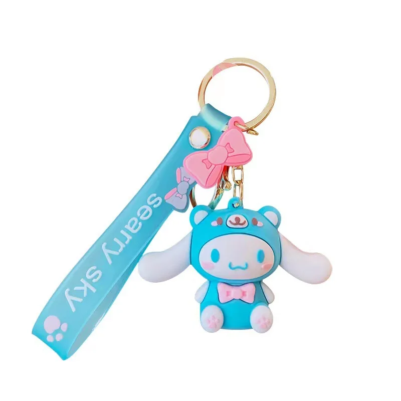 

Мультяшный брелок Kuromi My Melody Cinnamoroll Kawaii практичные милые кулоны-куклы кольцо для ключей подарок на день рождения для друга