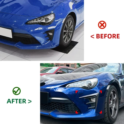 Для Toyota GT86 2017-2020 поздний этап передний ветровой нож спойлер комплект кузова модификация глянцевый черный