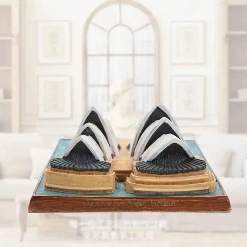 Имитация здания сиднейской оперы, всемирно известные живописные места, украшения для дома и офиса, настольные украшения