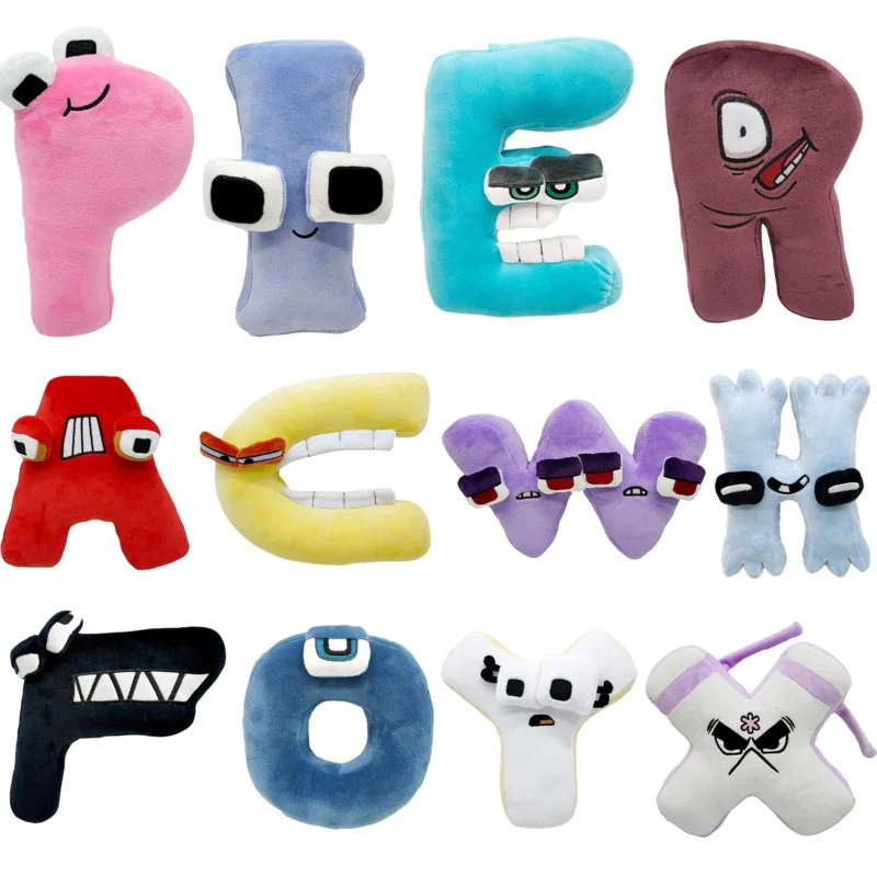 

26pcs/set Alphabet Lore But are Plush Toys Animal Plushie Education Doll for Kids and Adults Halloween Christmas