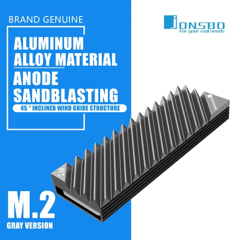 Радиатор Jonsbo M.2 SSD NVMe M2 2280 твердотельный жесткий диск алюминиевый радиатор прокладка с термосиликоновой прокладкой аксессуары для ПК