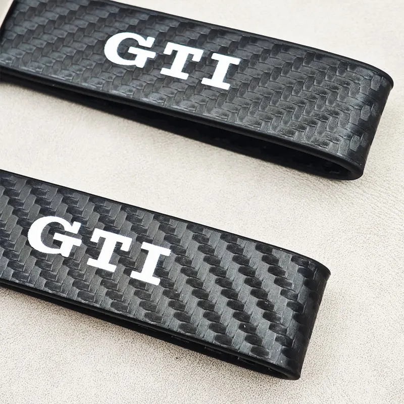 Фото Колпаки-концентраторы Роскошный брелок из углеродистой кожи GTI для женщин и мужчин Брелок для ключей для Volkswagen Golf 4 5 6 7 MK4 MK5 GTI Tiguan Passat Touareg Acc №2