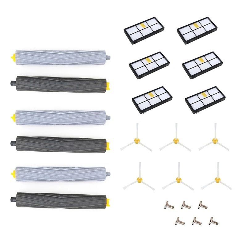 

Apply for IRobot Sweeping Robot 800 860 870 80 980 Main Rubber Brush Rolling Brush Side Brush Filter Mesh Accessories