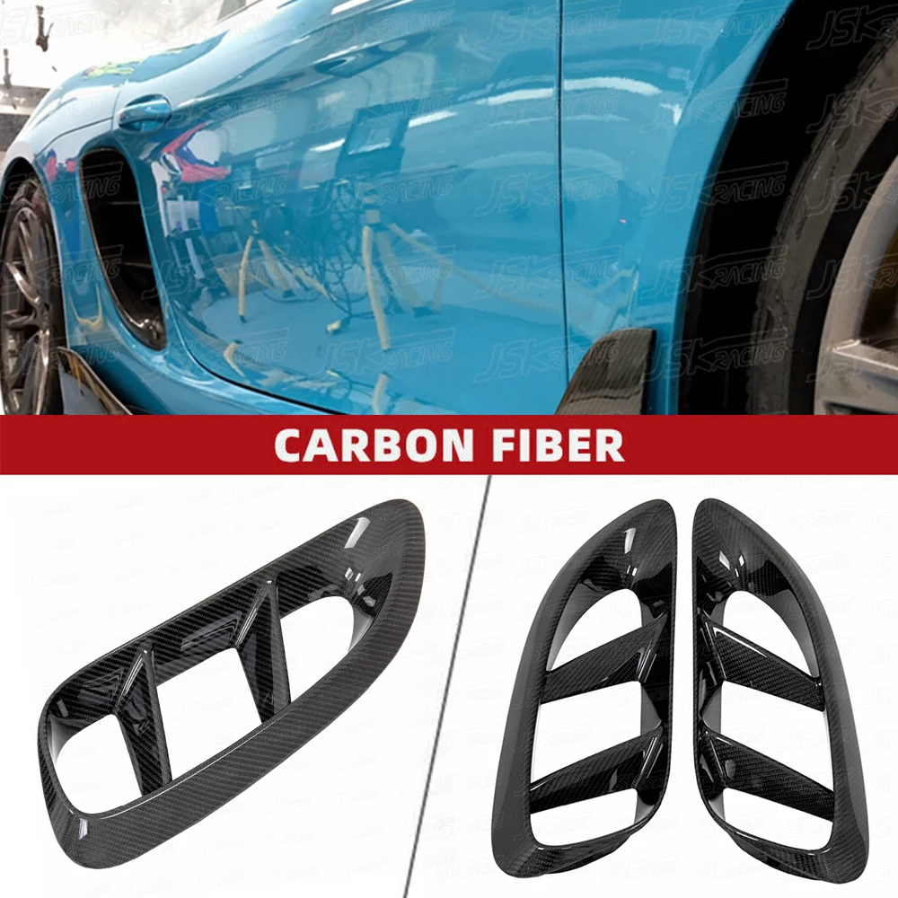 

Carbon Fiber Side Fender Air Vent Cover Air Inlet Cover Decor Trim For Porsche Cayman 718 2016-2018(JSKPCCM16002)
