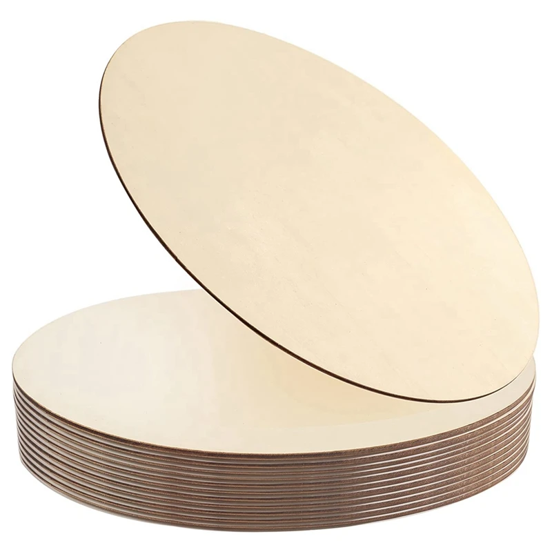 FBIL-деревянные круги для поделок незавершенные пустые деревянные круглые ломтики