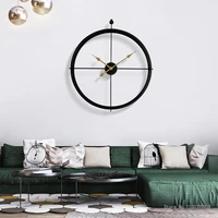 spanish wall clock round iron art mute timepiece modern minimalist single side pointer wall hanging watch living room home decor