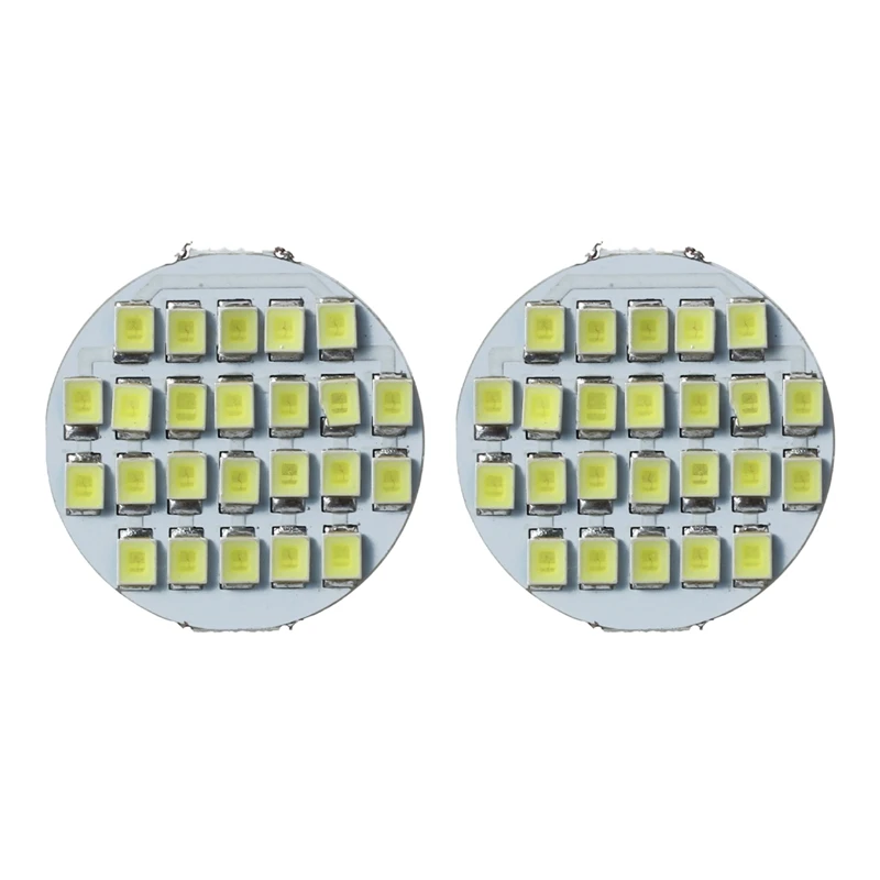 

2X G4 24 SMD LED Spot Light Bulb Lamp DC 12V 90 Lm 1.5W Cool White 6500-7500K