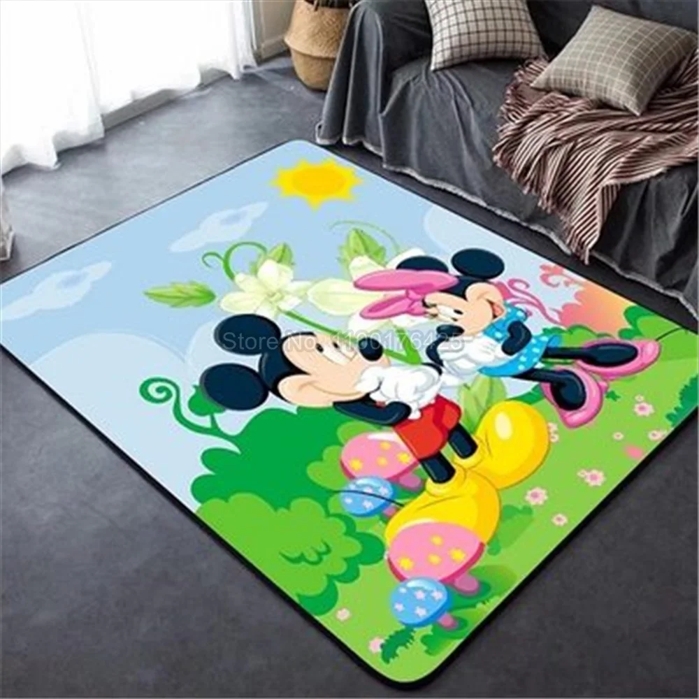 

Игровой коврик Disney Минни Микки Маус, напольный коврик для спальни, коврик для ванной, гостиной, детский подарок, домашний декор