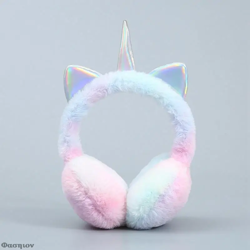 Наушники с животными теплые детские наушники блестками меховые единорогом