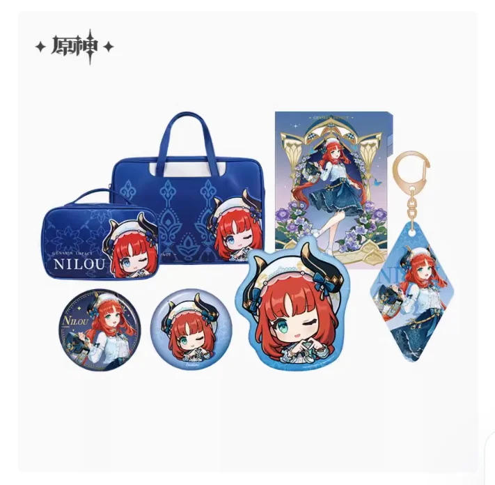 2024 аниме Genshin Impact a Array of Stars серия Nilou значок подвеска папка коврик для мыши сумка