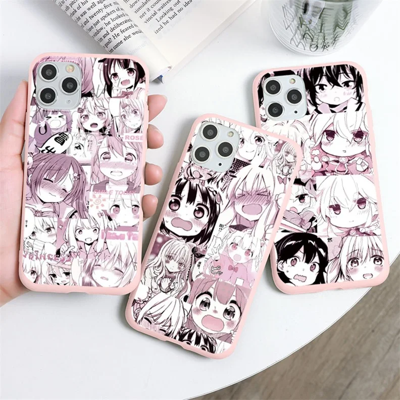 Матовый чехол для Huawei P20 P30 P40 Honor 50 Mate 20 10i 8A 9X 10 Lite E Pro Y6 Y7 Y9 Prime P Smart 2019 2021 Nova 5T Kawaii Girl |