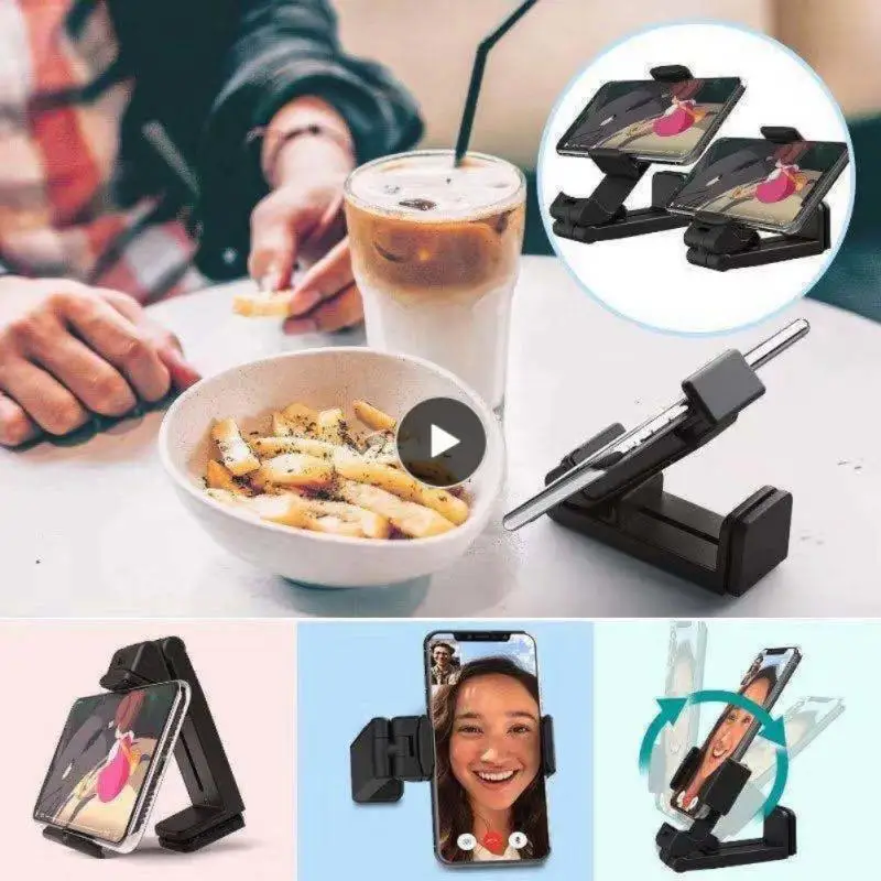 

Creative Mobile Phone Holder Rotatable Phone Holder Clip 360 Degree Rotating Smartphone Mount Foldable Phone Accessories Mini