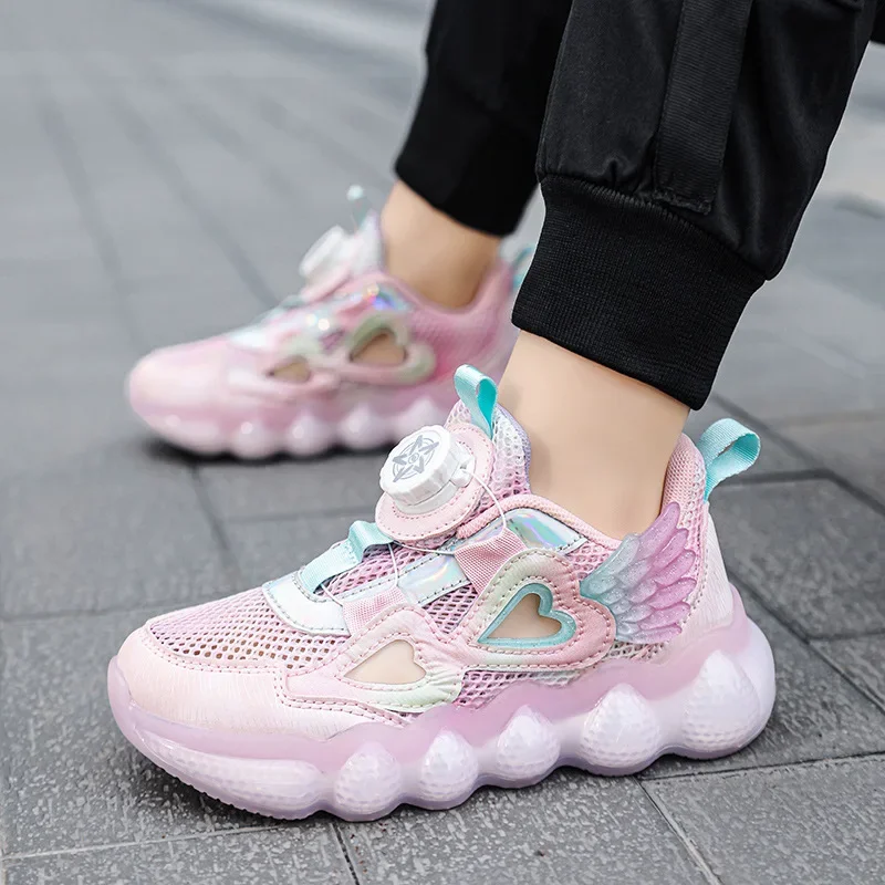 Спортивная обувь для девочек новая летняя стильная дышащая и модная