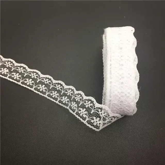 

Hot Wholesale 10Yards/lot 22mm Handicrafts Embroidered Net Lace Trim Wedding Birthday Christmas Decorations