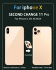 Хит! Наклейка поддельная камера для IPhone XR XS MAX 13 Seconds Изменить 11 защитный чехол на 12 Pro защитные модифицированные наклейки для объектива