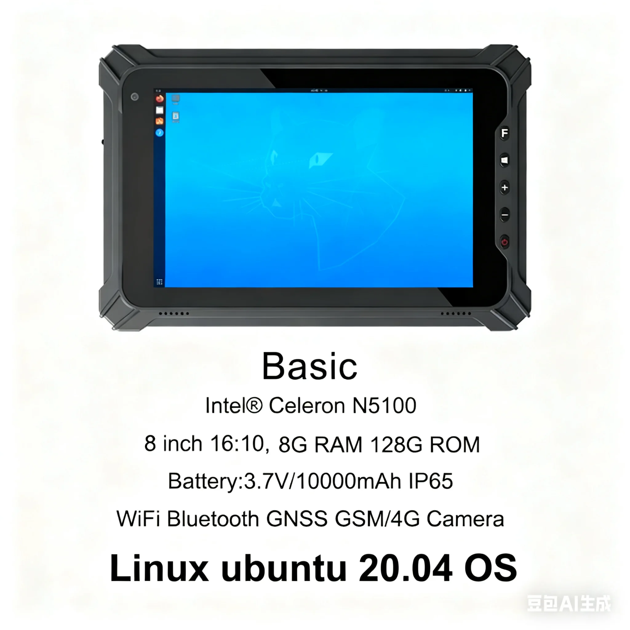 Фото 8-дюймовый прочный планшет с 8 ГБ ОЗУ, 128 ГБ ПЗУ, ОС Windows 10 или Linux, промышленный сканер штрих-кода, водонепроницаемый прочный планшет для №1