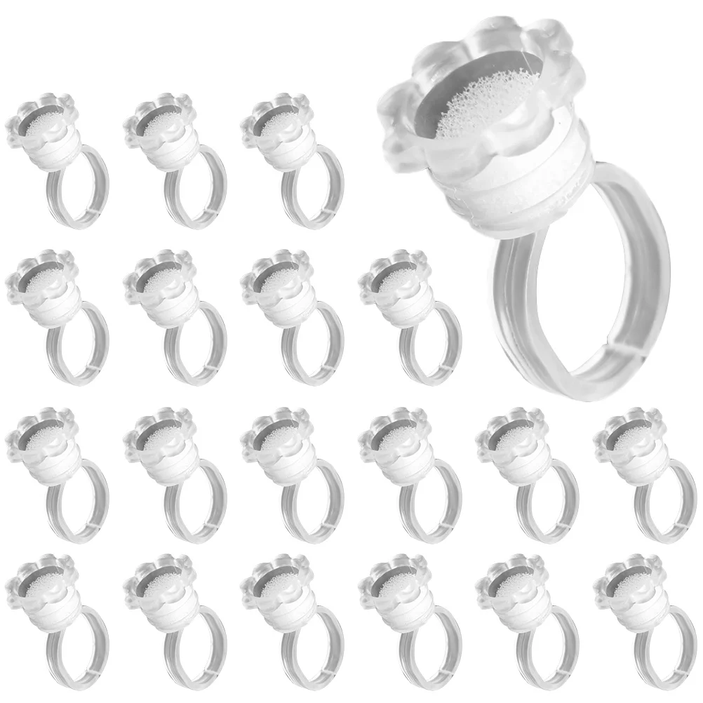 

Glue Pigment Rings Holderringmakeup Eyelashes Ink Lashfalse Cup Cups Finger Base