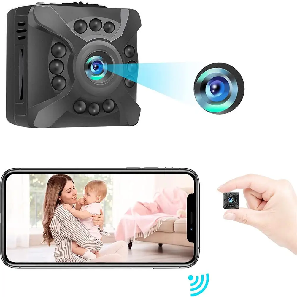 

X5 CCTV Camera Wifi Mini Camcorder Night Vision Motion Detection Instant App Alarm Security Camera For Video Recording