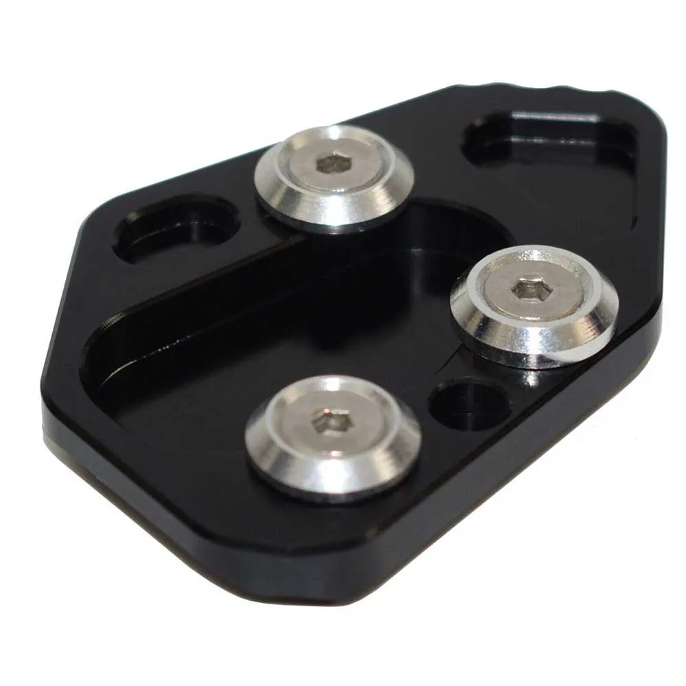 

Motorcycle Kickstand Foot Side Stand Enlarger Plate Pad Black For BMW F800R HP2 R1200S Moto Aluminum Kickstand Accessories