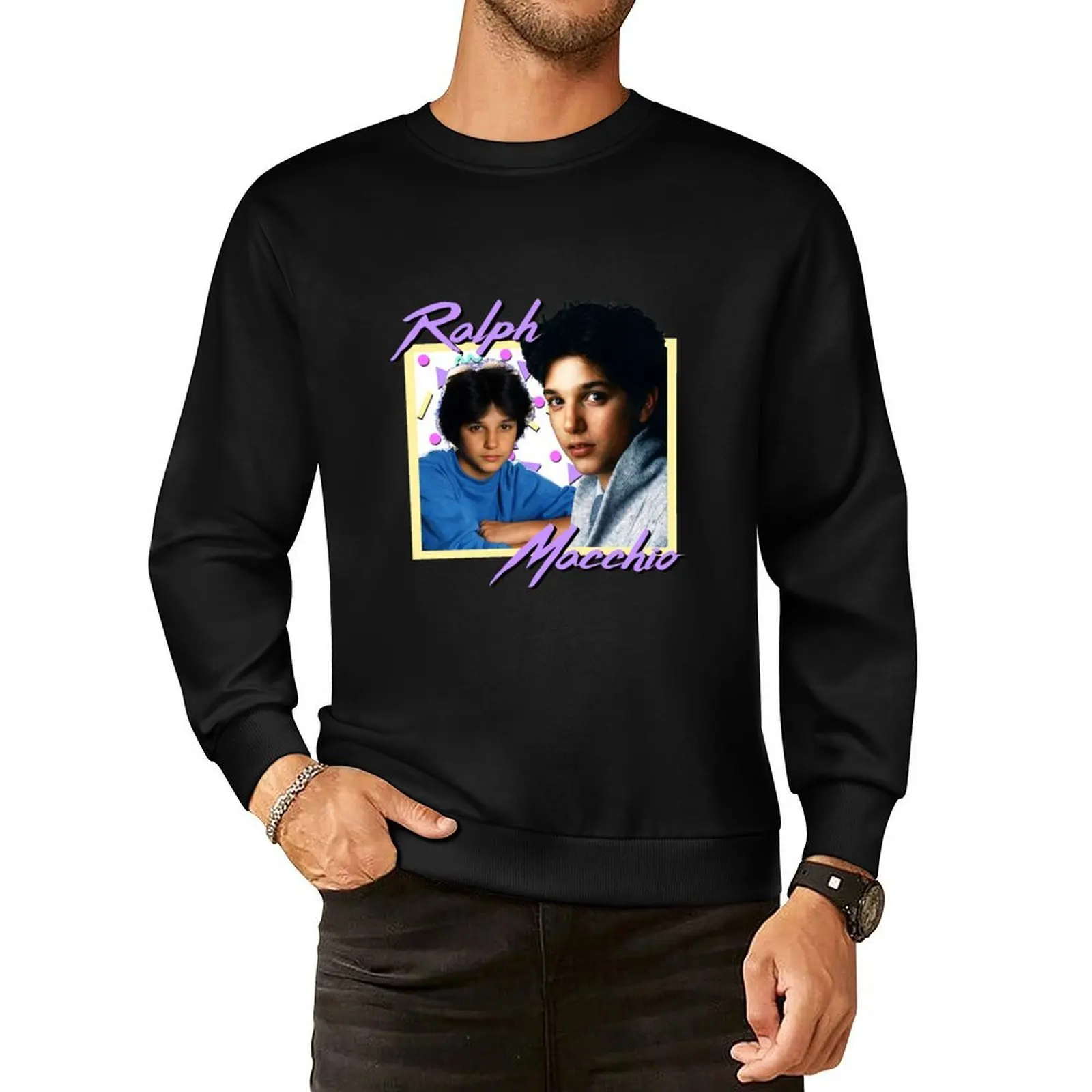 80-е годы Ralph Macchio пуловер с капюшоном зимняя одежда мужская дизайнерская мужской