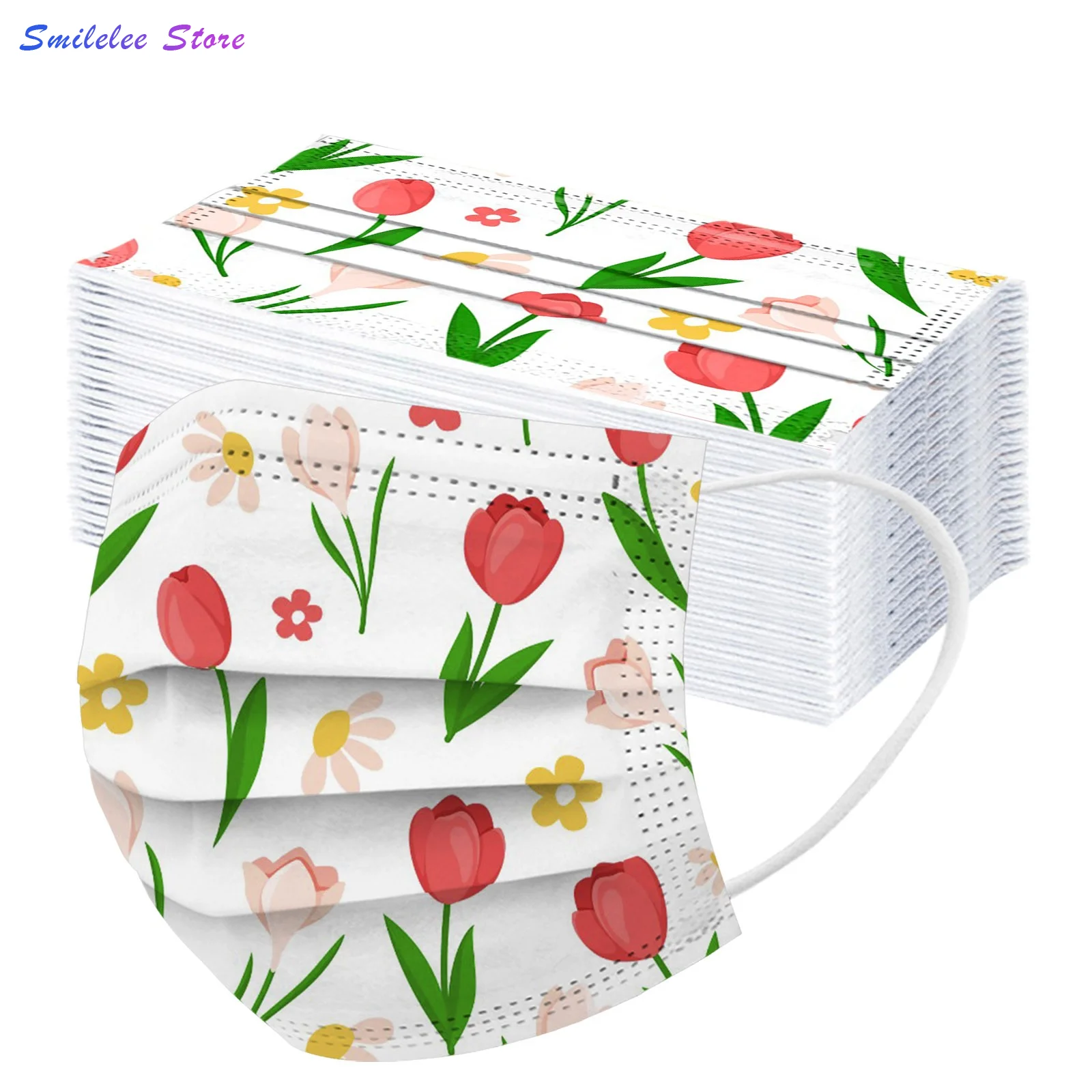 

50 Pack Adult's Disposable Face Masks 3 Ply Filter Protection Skin Friendly Cosplay Mondmasker Masque Jetables Free Shipping