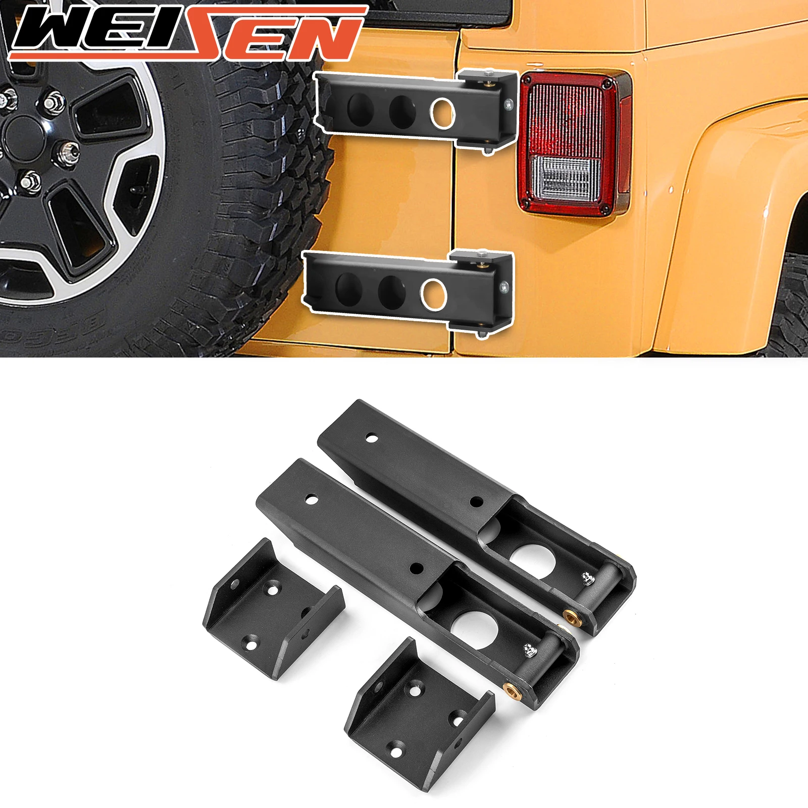 

Для Jeep Wrangler JK 2007-2017 годов, обновленная сверхмощная задняя запасная петля задней двери, сменная крышка дверной петли без дрели