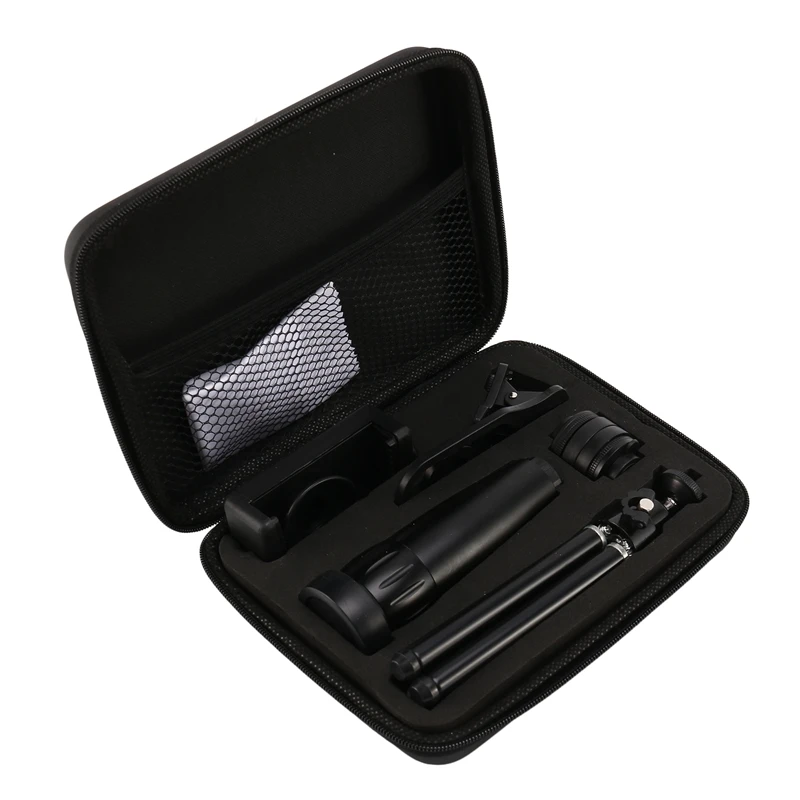 

Объектив камеры телефона 22X телескопический зум-объектив, 4K HD 0,67x супер широкоугольный объектив, металлический штатив и телефон рыбий глаз