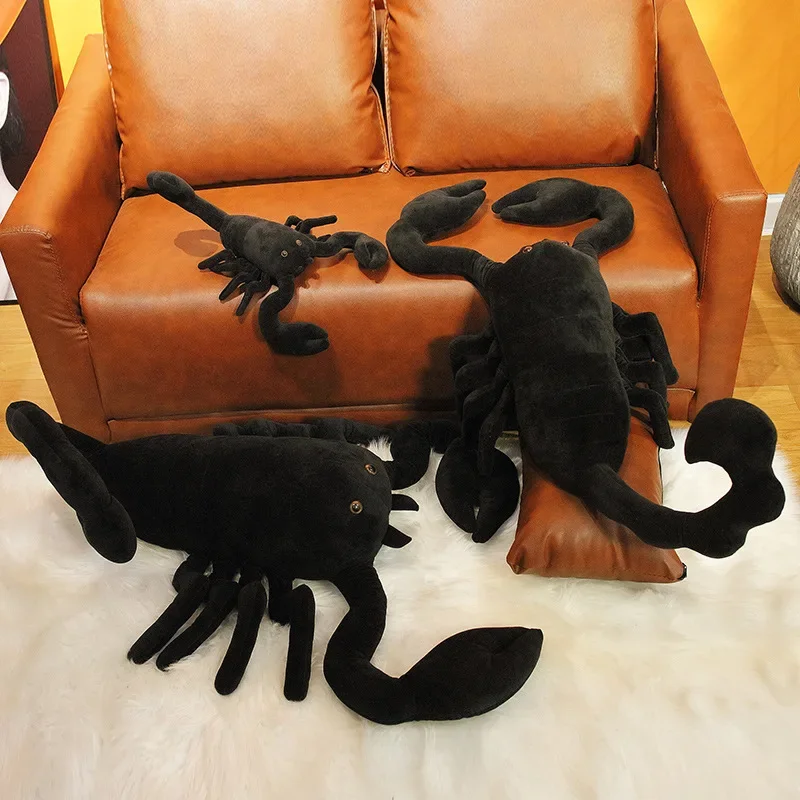 

45CM Creative Scorpion Plush Toys Large Size Cotton Stuffed Animal Pillow Birthday Gift For Kids Adult Soft Bedroom Decoration