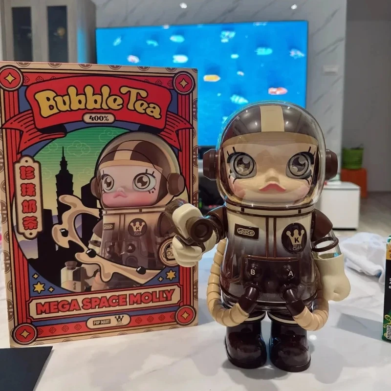 POP MART MEGA SPACE MOLLY 400% Pearl Milk Tea Series MEGA SPACE MOLLY MEILIN PANDA Kawaii Anime Action Surprised Boxs POPMART (art.: 3920d46d772cd) - 3920d46d772cd