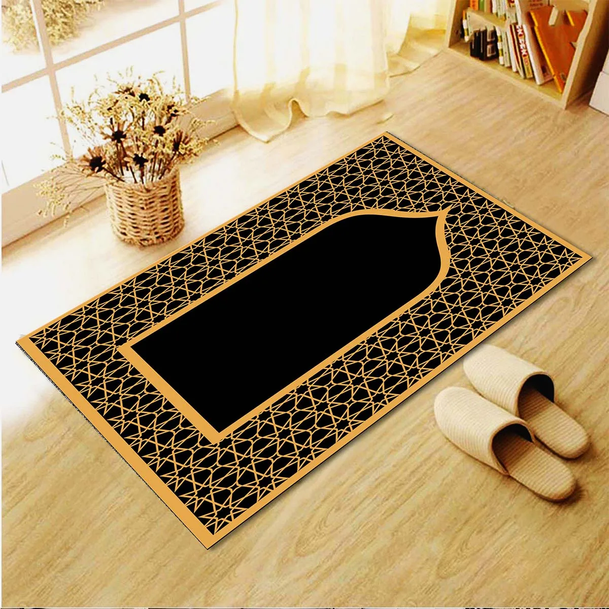 Muslim Prayer Rug Floor Mats Carpet for Living Room Doormat Plush Non-slip Chair Mat Bathroom Carpet Furry Carpet In The Bedroom