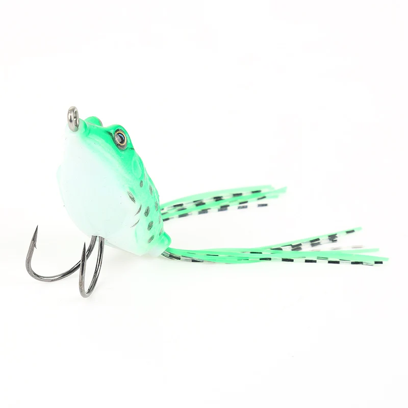 

5 шт., новинка, искусственная приманка, гибкая лягушка, топвотер, рыболовная приманка, крючки, приманка для окуня, снасть, 5,5 см