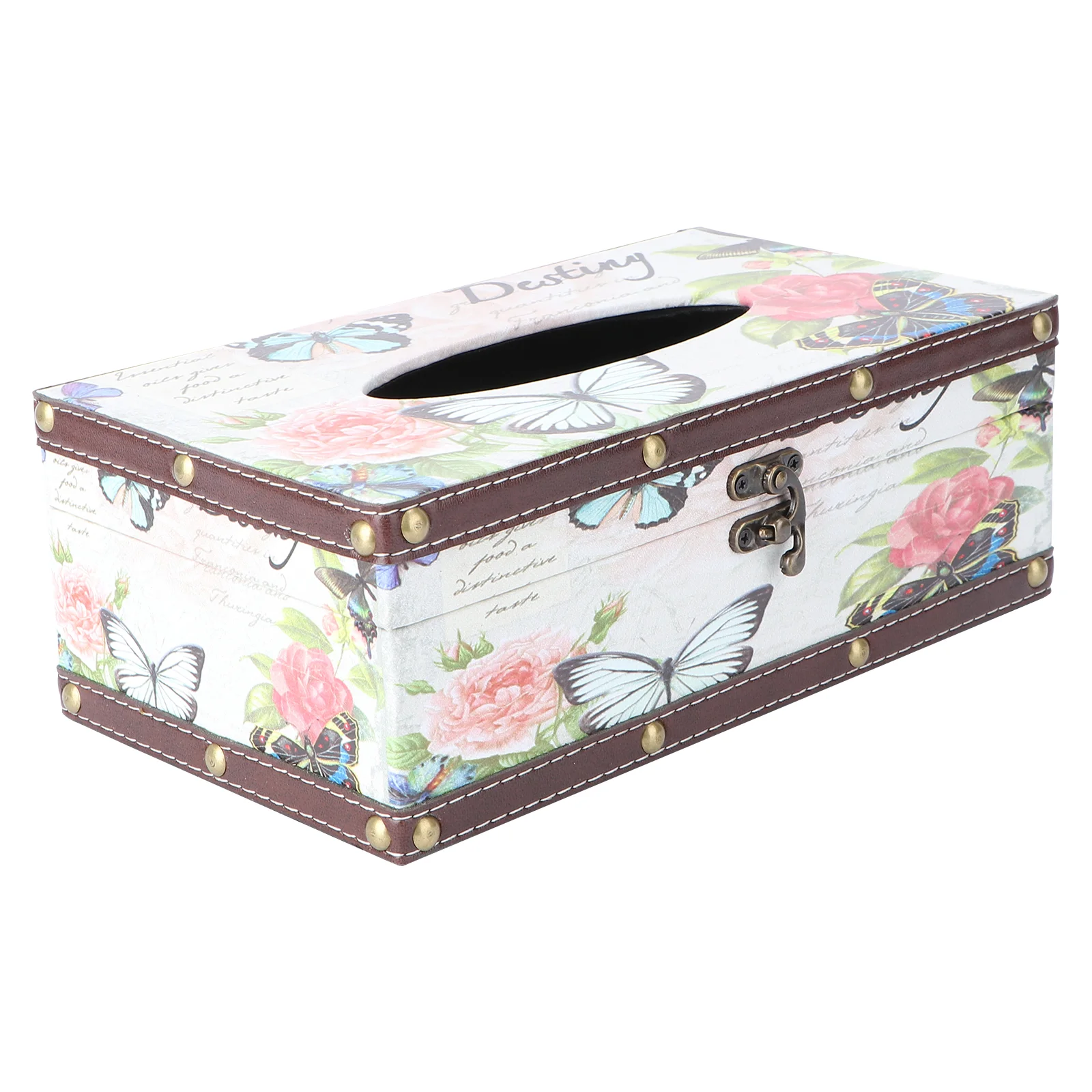 

Cabilock 1pc Tissue Box Holder with Hinged Lid Wooden Decorative Car Napkin Holder for for Bathroom, Bedroom or Office