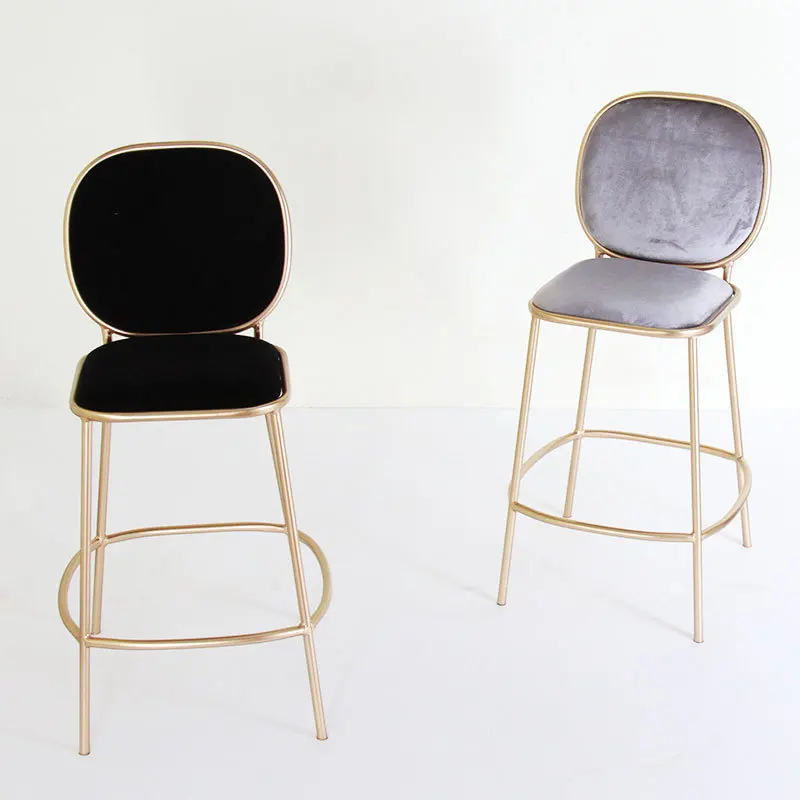 

Outdoor Bar Dining Chairs Nordic Decorative Bedroom Kitchen Accent Dining Chairs Lounge Soft Sedie Terrace Furniture WW50DC