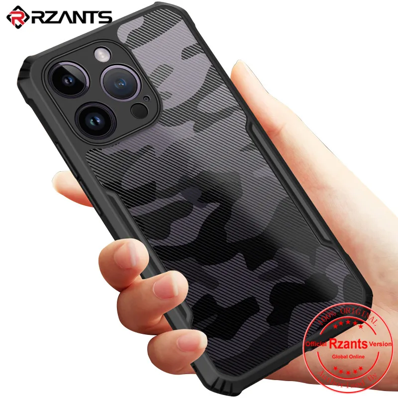 

Rzants For Iphone 14 Pro 14 Pro Max Hard [Camouflage Beetle] Hybrid Shockproof Slim Crystal Clear Cover