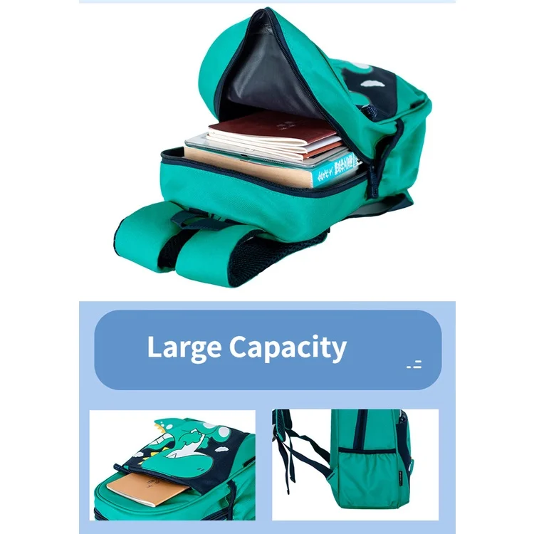 Autumn New Primary School Students Cartoon Dinosaur Girls Boys Schoolbags Grade 1-2 Children Fashion Cute Leisure Backpacks 2022