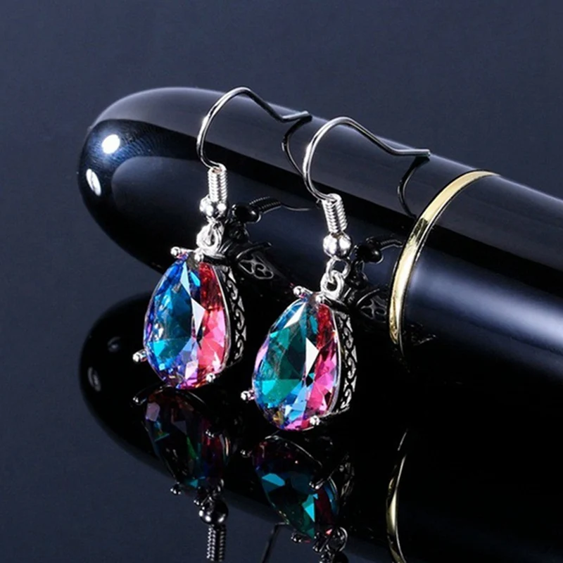 Великолепные женские серьги-капли с кубическим цирконием AAA ювелирные серьги на