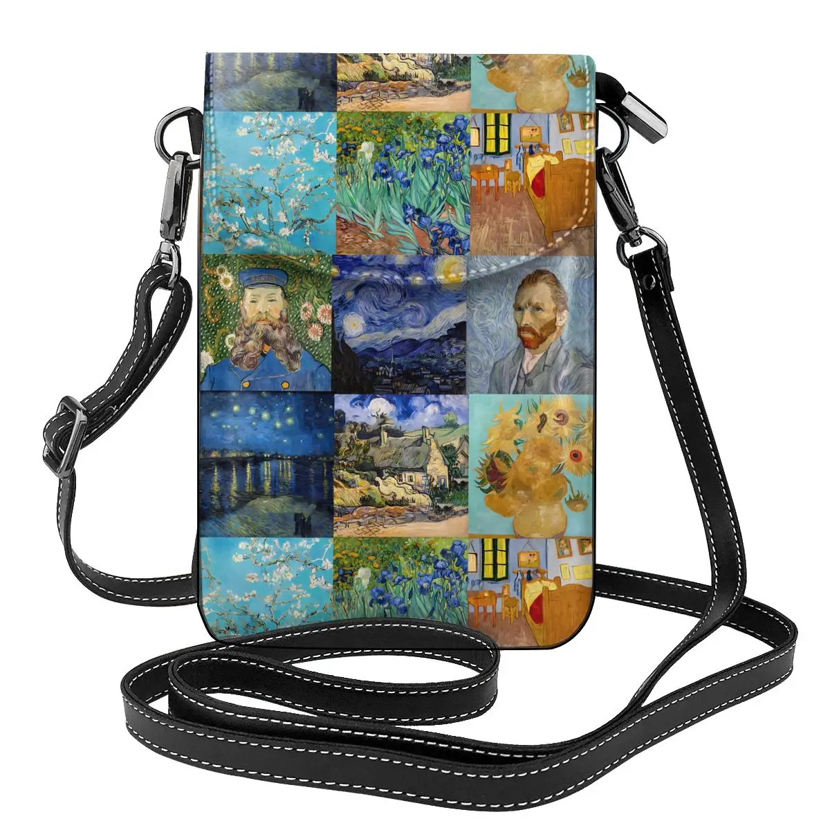 

Сумка на плечо Vincent Van Gogh, деловая кожаная женская сумка в стиле пэчворк, многоразовый кошелек для студентов