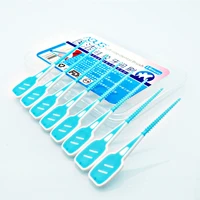 16 pcs interdental brushing cleaning floss adult toothbrush toothpick toothbrush dental portable oral care tool soft silicone