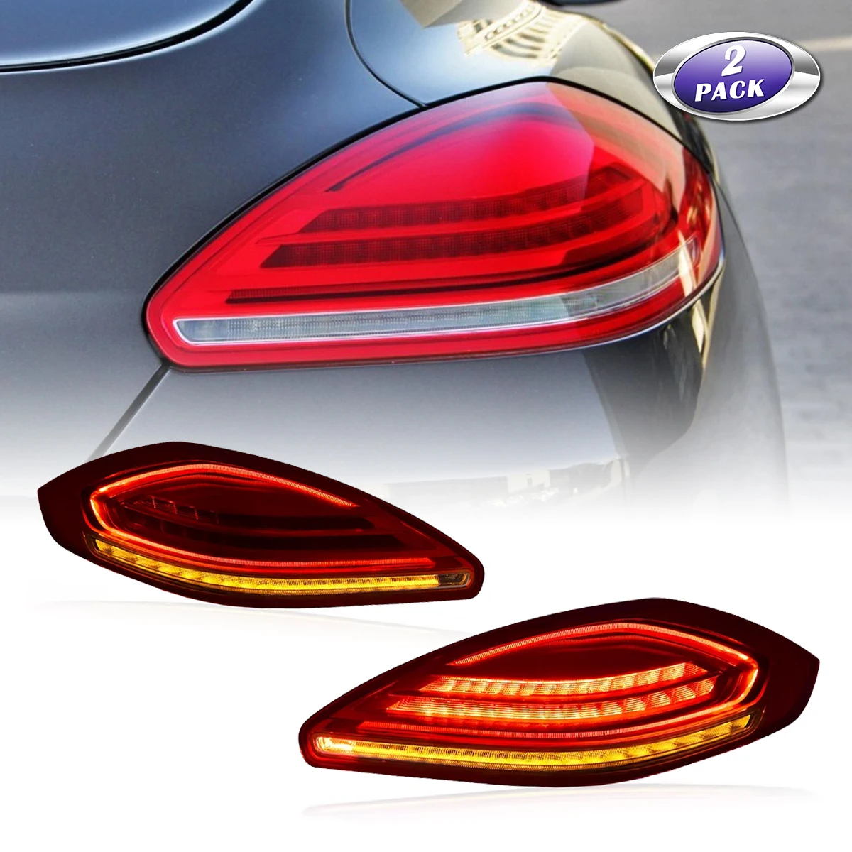 

Car Light Led Tail Lights Fit For Porsche Panamera Taillights 970.2 2014 2015 2016 Plug And Play Brake Lamps