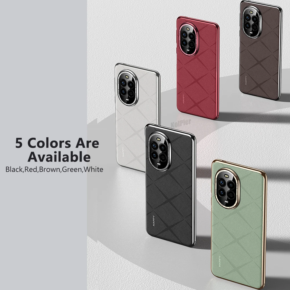 Роскошный кожаный чехол с покрытием для HUAWEI NOVA 13 PRO/N NOVA13 модный сетчатый простой