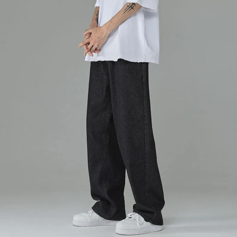 4-color Baggy Jeans Men Fashion Casual Straight Jeans Men Streetwear Hip-hop Loose Wide Leg Denim Pants Mens Trousers S-2XL