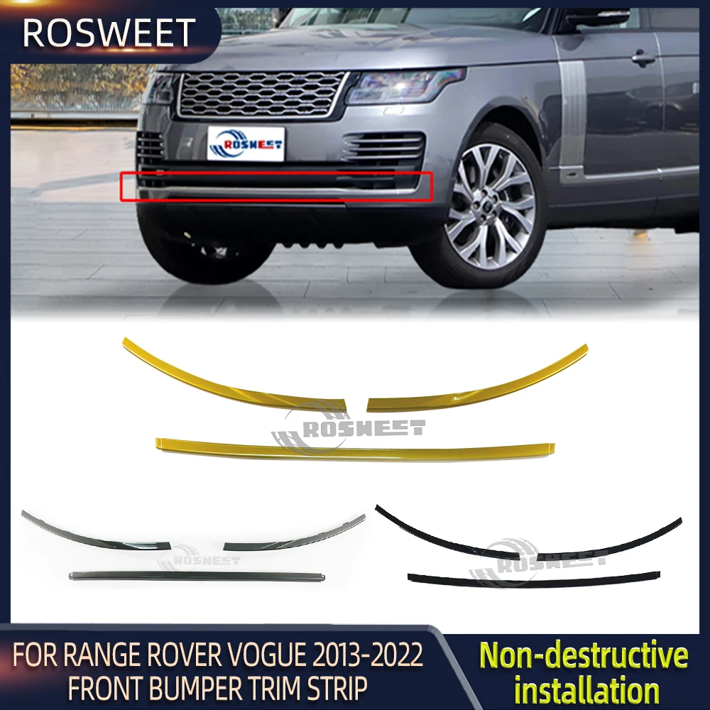 

Отделочная полоса переднего бампера для Land Rover Range Rover Vogue L405 2013 2014 2015 2016 2017 2018 2019 2020 2021 2022 автомобильные аксессуары