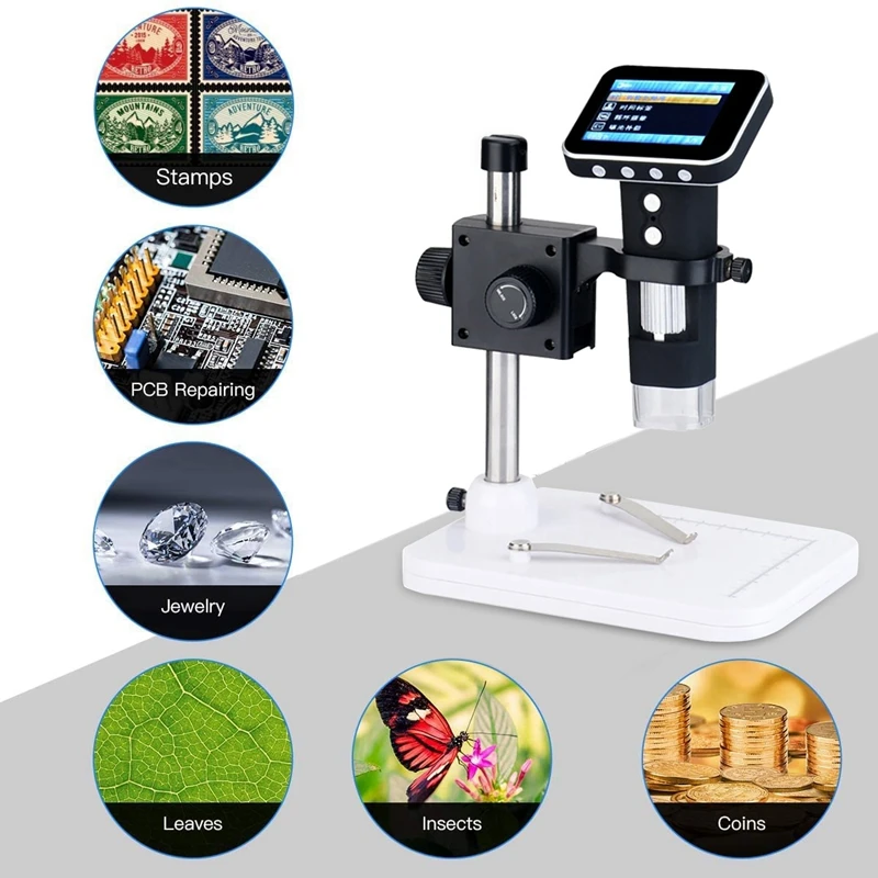 

3.5 Inch LCD WIFI Electron Microscope 500X USB Wireless WIFI Digital Magnifier With Led Light For PCB Repair Welding