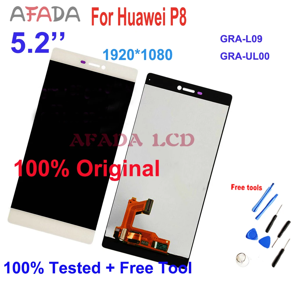 10,95 дюйма для ЖК-дисплея Huawei P8, ЖК-дисплей с сенсорным экраном, дигитайзер в сборе, запасная деталь