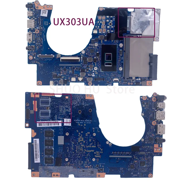 KEFU UX303UB Laptop Motherboard For ASUS UX303 UX303U BX303UA UX303UA U303UB U303UA Mainboard W/i3 i5 i7 6th Gen 4GB/RAM UMA/PM 4